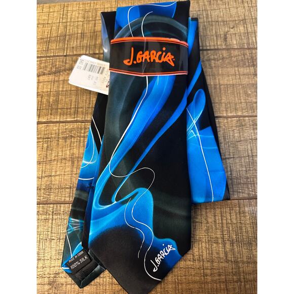 J. Garcia Collector's Edition 100% Silk Blue Tie NWT - Picture 1 of 1